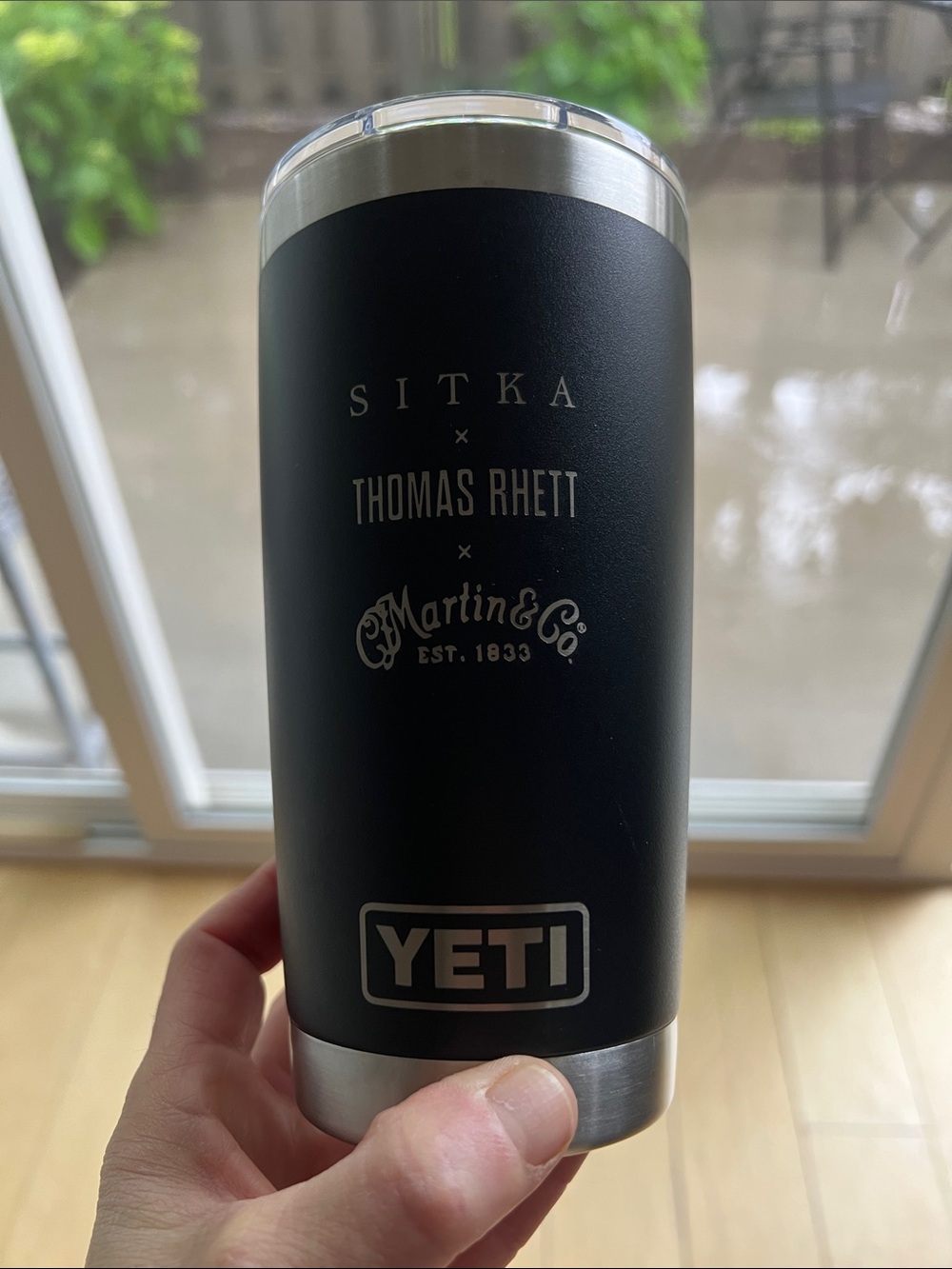 Yeti Black Stainless Steel Insulated Tumbler with Sitka x Thomas Rhett Branding